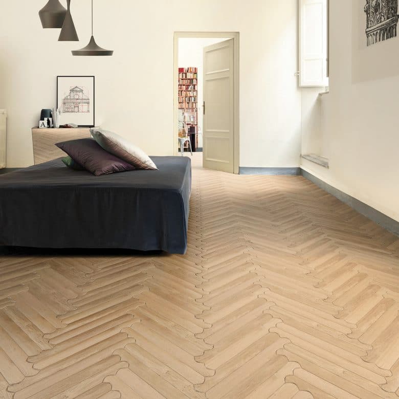 Parquet dans la chambre à coucher
